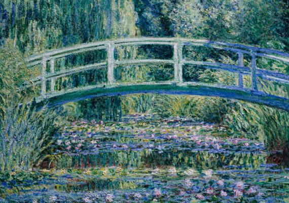 Claude Monet, Water Lilies and Japanese Bridge, 1899, Princeton University Art Museum, New Jersey, USA.